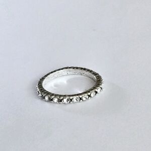 CASUALTO DRESS TO IMPRESS NEW SIZE 6 SILVER ETERNITY BAND